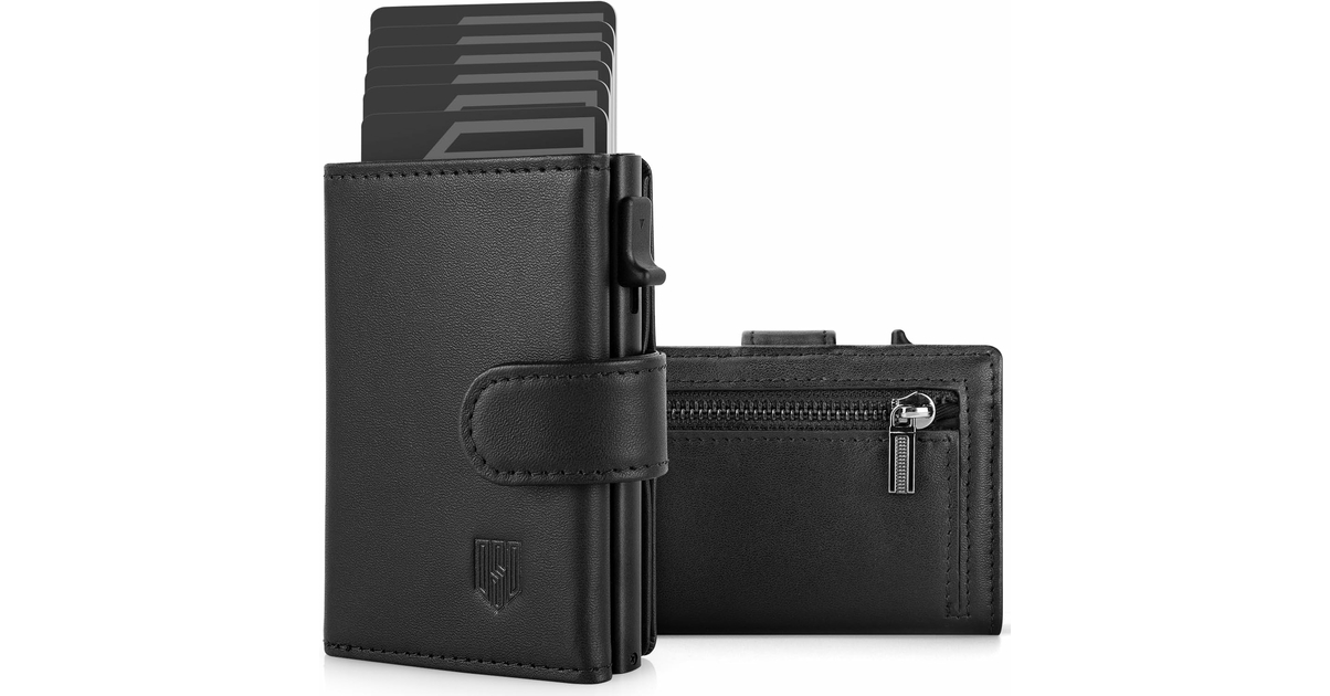 Porte Carte Bleu Boshiho Porte-cartes En Cuir Pour Cartes De